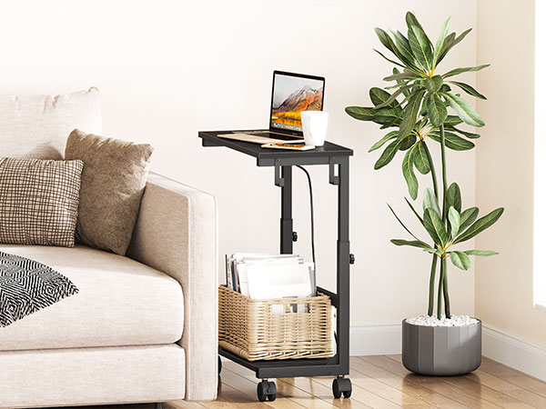 Computer Tower Stand with Charging Station