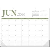 GuassLee Desk Calendar 2026, 19-Month Academic Hanging Desk/Wall Calendar From 2026 Jun-2027 Dec,...