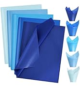 BEISHIDA 100 Sheets Blue Series Tissue Paper Bulk, Wrapping Tissue Paper for Gift Bags, 14 x 20 I...