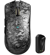 ATTACK SHARK X11 Ultra 8K Carbon Fiber Tri Mode Wireless Gaming Mouse-Black | 42000 DPI-PAW3950 M...