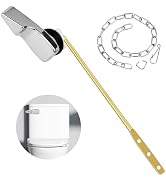 Toilet Flush Handle, Universal Toilet Handle Replacement Kit, Zinc Alloy Toilet Tank Trip Lever w...