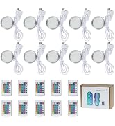 BambooSegD 10PCS Remote Control RGB LED Lamp Kit 001 for Bambu Lab H2D/X1/P1P/A1 Multicolor Inclu...