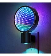 Briignite Infinity Mirror LED Night Lights Plug into Wall, 3D Circle Illusion Tunnel RGB Color Ch...