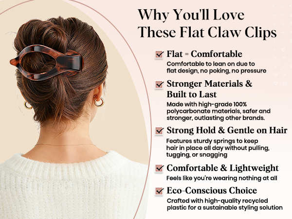 Why You will Love These Flat Claw Clips