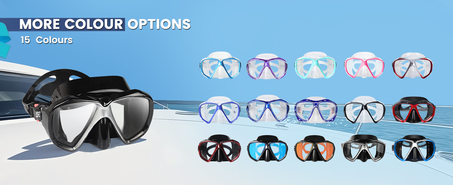 Diving mask Anti-Fog Swimming Snorkel mask for Adults Scuba Dive Swim Snorkeling Goggles Masks