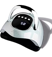 UV Nail Lamp, MIRAGE LAYON 288W UV Light Gel Nail Dryer with 63 Lamp Beads, Auto Sensor and 4 Tim...