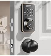 Keyless Entry Door Lock Deadbolt with Handle Set, Door Locks for Front Door, Keypad Code with Han...