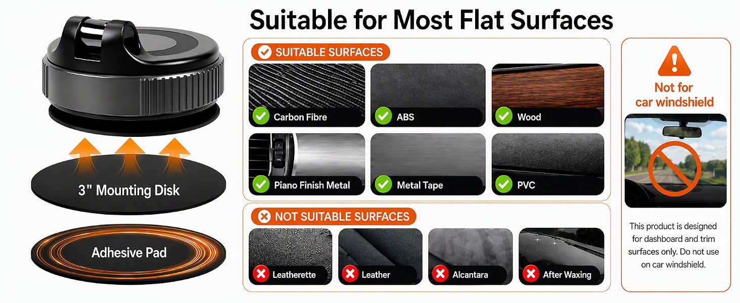 adhesive for car phone mount