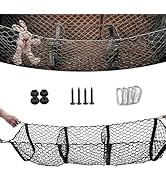 WZP Cargo Net for SUV, Expandable 3 Pocket Heavy-Duty Trunk Net, Truck Cargo Net for Pickup Truck...