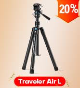 SIRUI Travel Carbon Fiber Tripod with KV-5 Fluid Head, 360° Pan & -80° to 90° Tilt, Lightweight 1...