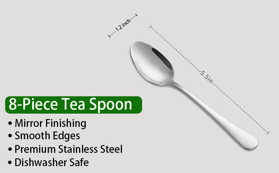 8 pieces tea spoons