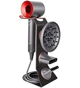 FLE Hair Dryer Stand Holder - New Upgrade Protective Silicone Pad Design for Dyson Dryer and Comp...