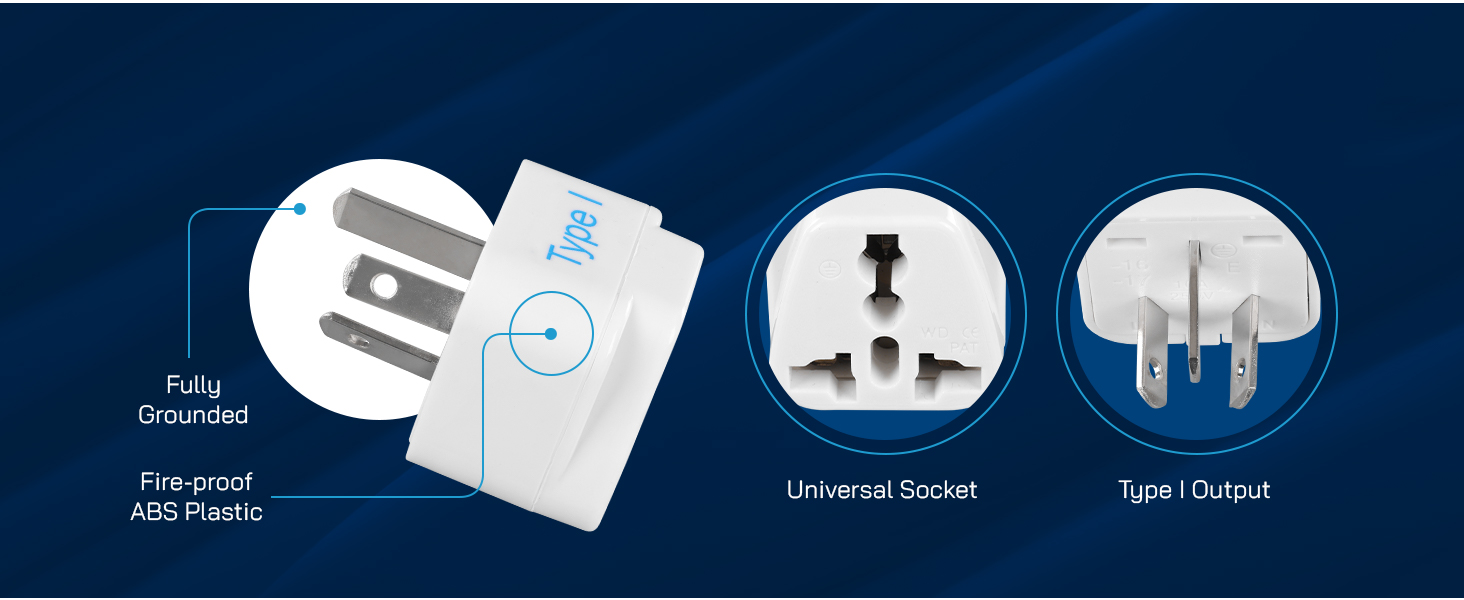 type i plug adapter