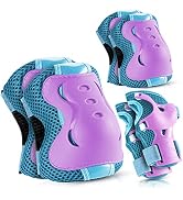 BOSONER Knee Pads for Kids Roller-Skating - Adjustable Protective Gear Set Knee Elbow Pads Wrist ...