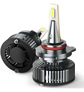 AUXITO Y13 Series 9012 Light Bulbs, 700% Brighter 6500K Cool White, Mini Size, Halogen Replacemen...