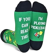 If You Can Read This Funny Socks, Novelty Beer Hockey Golfing Gaming Racing Skiing Pickleball Lov...
