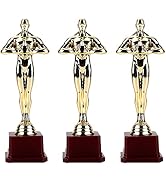 Lawei 3 Pack 10 inch Gold Award Trophy - Oscar Style Trophy for Party Celebrations, Award Ceremon...