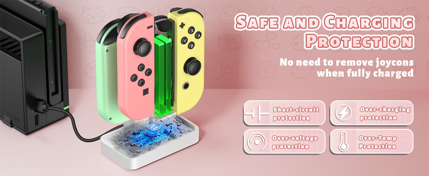 switch joy con charging dock