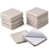 2.5 Inch Self-Stick Furniture Sliders for Carpet, 16 Pack Square Adhesive Table Desk Chair Furnit...