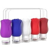 5 Pack Travel Bottles for Toiletries, TSA Approved 3oz Portable Travel Containers for Toiletries,...