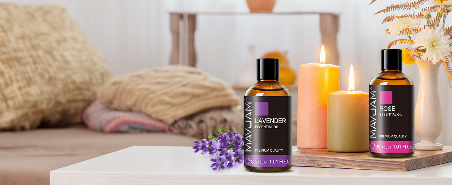 lavender oil rose oil