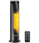 FLANUR Tower Space Heater for Large Room, 1500W Electric Heater with Remote | 70° Oscillation, 12...
