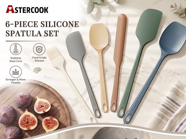 6-Piece Silicone Spatula Set