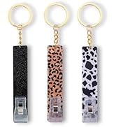 ANHBKAR 3PCS Credit Card Grabber for Long Nails Keychain, Card Puller Acrylic Material, Debit Car...