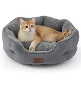 Bedsure Dog Beds for Small Dogs - Round Cat Beds for Indoor Cats, Washable Pet Bed for Puppy and ...
