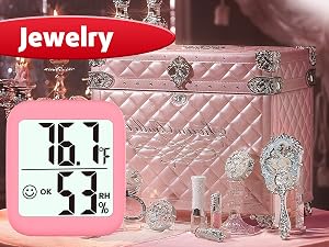 temperature humidity meter for jewelry