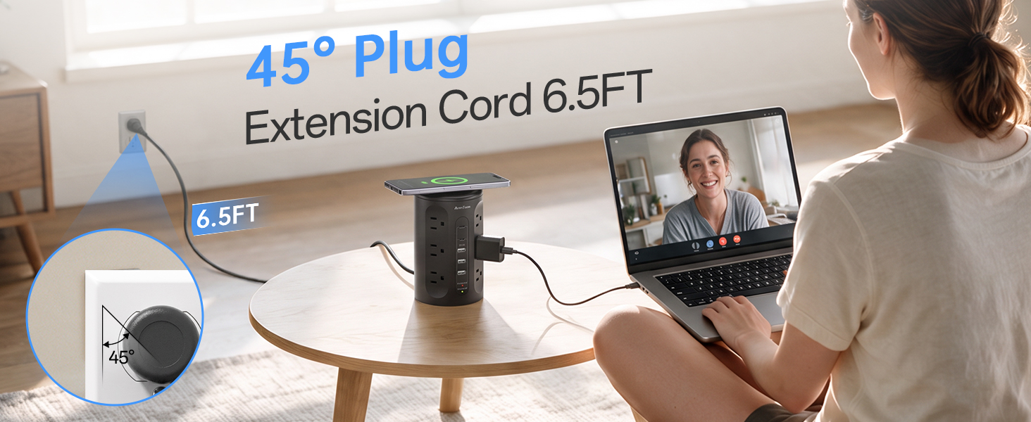 6.5ft extension cord