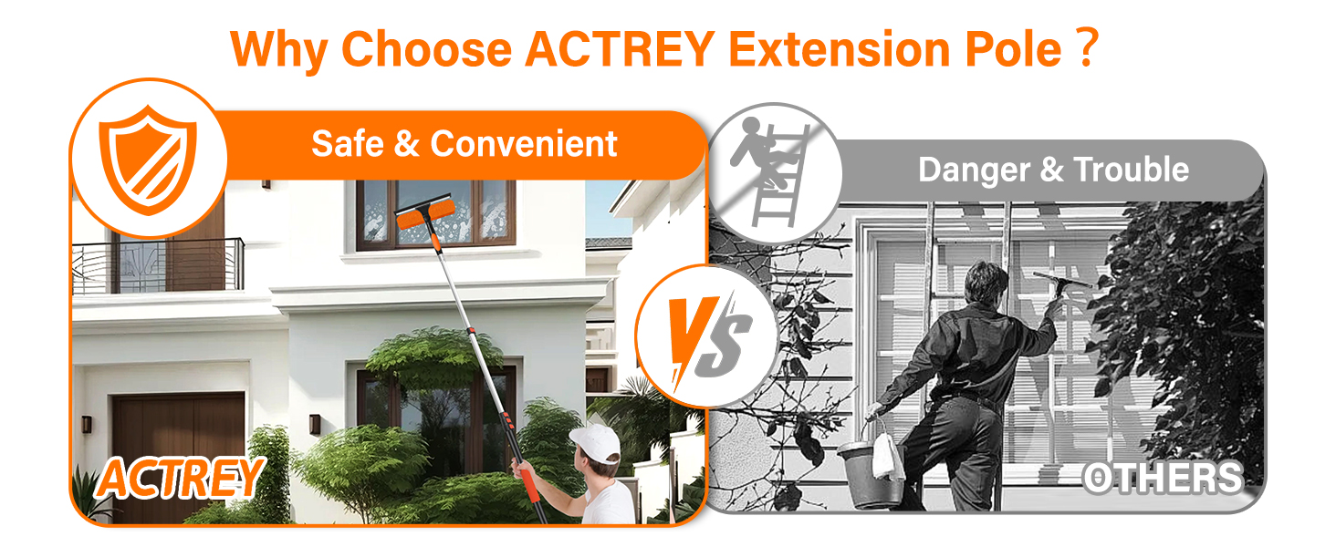 26FT High Reach Duster Cleaning Kit with Extension Pole