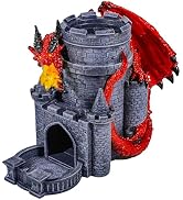 Wowagoga Dice Tower,Red Dragon Castle Dice Tower,Easy Roller for Perfect Table Decoration & Party...