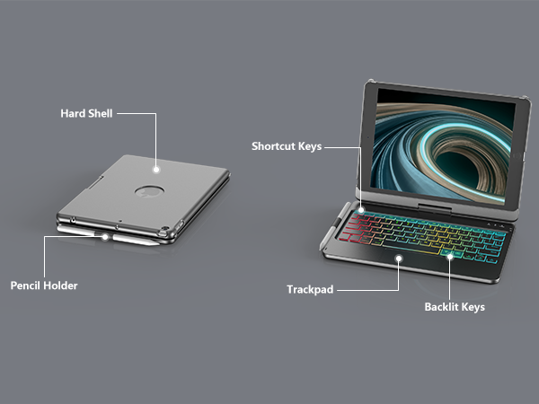 ipad 9th generation case with keyboard