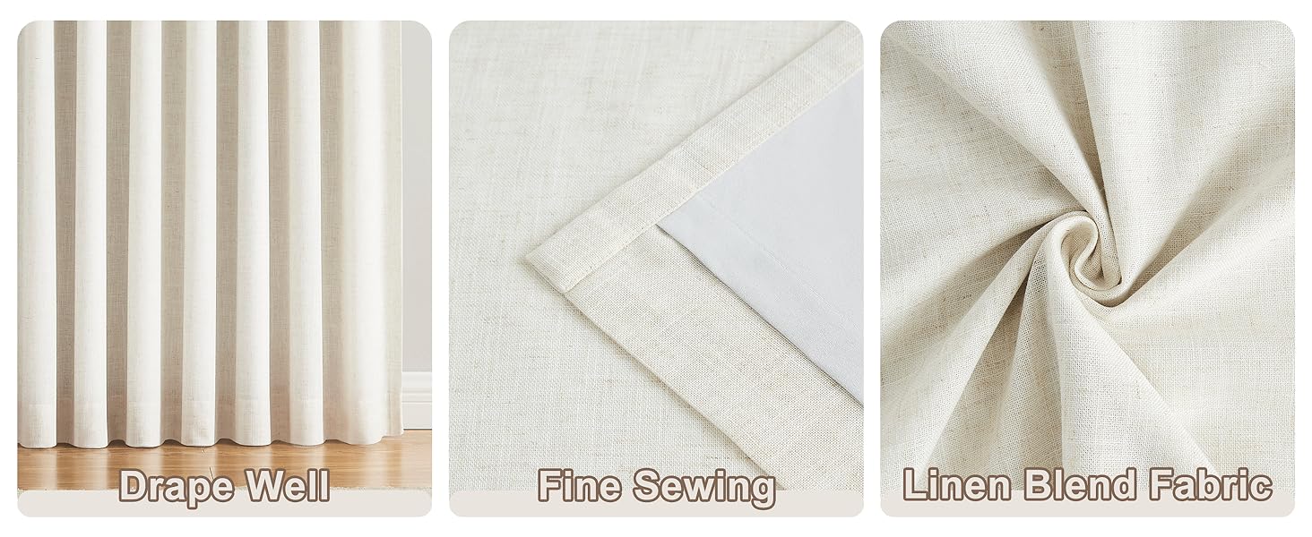linen curtains