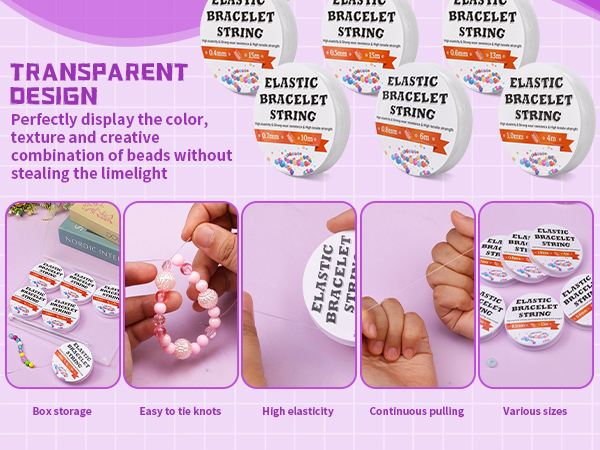 Stretch Bead Cord for Jewelry Making