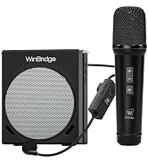 WinBridge Portable PA System with Bluetooth Microphone, 30W Wireless Voice Amplifier Speaker & Po...