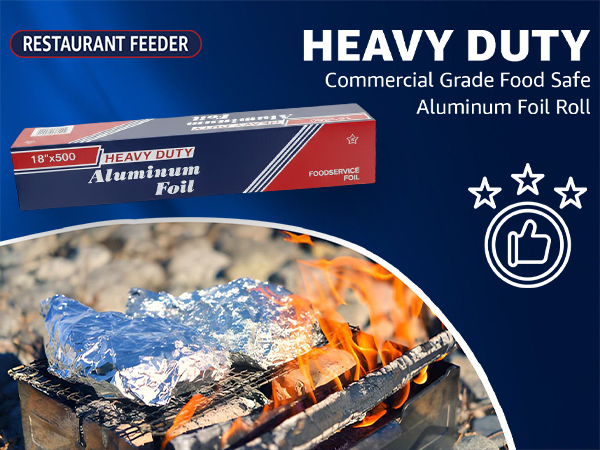 Heavy Duty Commercial Grade Food Safe Aluminum Foil Roll
