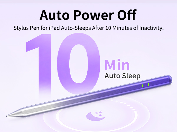 10 Min Auto Sleep—Apple Pencil for iPad A16, Apple Stylus Pen for iPad, iPad Pencil Pro Alternative.