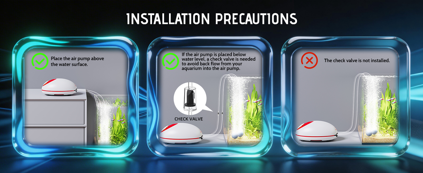 aquarium air pump quiet
