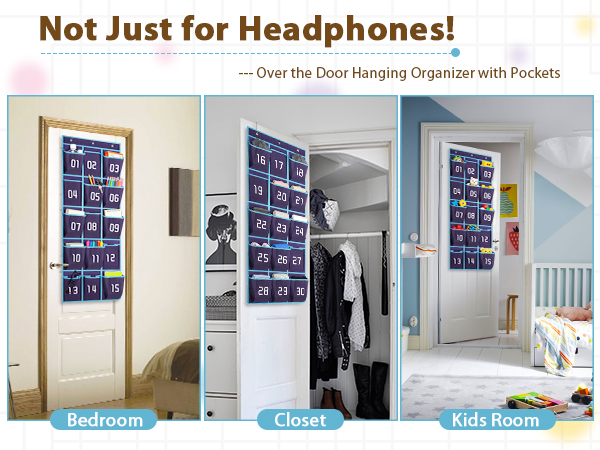 versatile usge perfect serves as over the door hanging organizer with pockets