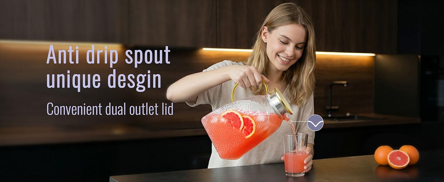glass water pitcher