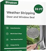 49 Feet Clear Weather Stripping Door Seal, Draft Seal Tape for Doors, Silicone Draft Seal Insulat...