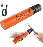 LEFUGO Cordless Electric Knife Sharpener, Rechargeable, 3-Speed, 7000RPM | Portable cordless knif...