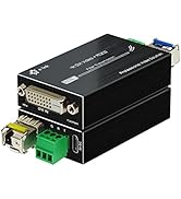 Steloproad Mini 4K DVI Fiber Extender - DVI to Fiber Converter UHD 4Kx2K DVI Video Optical Transc...