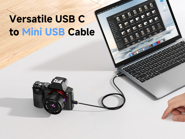 Cable Matters Mini USB to USB C cable for game controllers and cameras