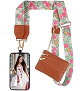 XANGNIER Clip and Go Strap for Phone with Wallet Crossbody, Phone Strap with Zippered Wallet, Adj...