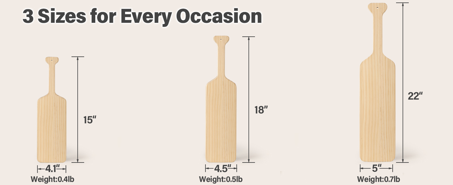 3 sizes for every occasion