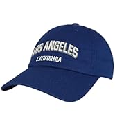 E BY ELIDAN Los Angeles California Cotton Baseball Cap Adjustable Metal Buckle Unstructured Low-P...
