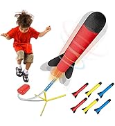 Play22 Toy Rocket Launcher for Kids - Shoots Up to 100+ Feet - Stomp Launch Rocket Includes 6 Foa...